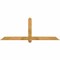 Ekena Millwork Eugene Rough Sawn Timber Gable Bracket, Western Red Cedar, 72"W x 27"H x 4"D x 4"F, 9/12 Pitch GBW072X27X0404EUG00RWR - alternate 1